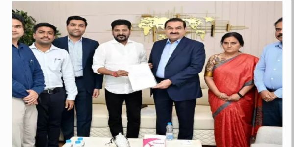 సీఎం రేవంత్ రెడ్డితో భేటీ అయిన గౌతం ఆదాని