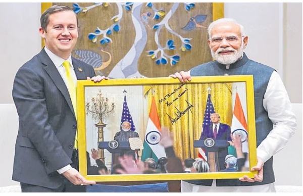 US ambassador meeets Modi/trump modi great friend