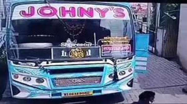 Woman collapses on bus Woman collapses on bus