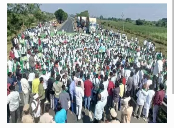 రైతుల ధర్నా