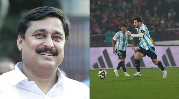 LIONEL MESSI & V. Abdurahiman LIONEL MESSI & V. Abdurahiman