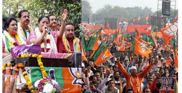 ఢిల్లీ మున్సిపల్ బైపోల్స్లో కమల వికాసం.. 7 స్థానాలు కైవసం . ఢిల్లీ మున్సిపల్ బైపోల్స్లో కమల వికాసం.. 7 స్థానాలు కైవసం .