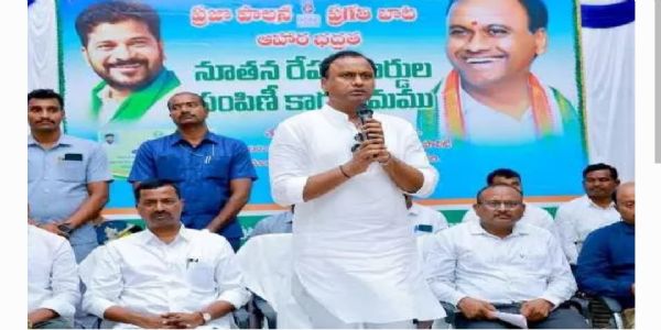 ప్రతి అర్హునికి కార్డు మంజూరు చేసి, సన్న బియ్యం ద్వారా వారి కడుపు నింపాలన్నదే మా లక్ష్యం.. ఎమ్మెల్యే కోమటిరెడ్డి