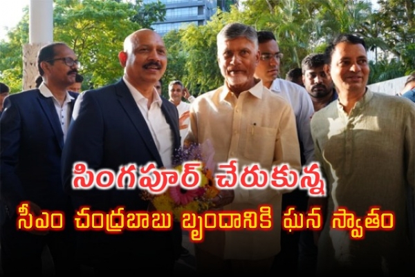 సింగపూర్ చేరుకున్న సీఎం చంద్రబాబు బృందం.. తొలిరోజు పర్యటన ఇలా!