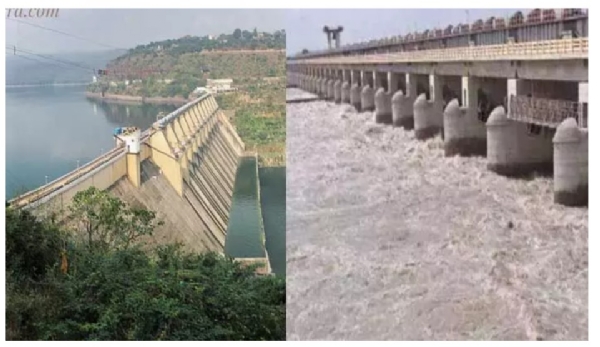 . శ్రీశైలం జలాశయానికి వరద