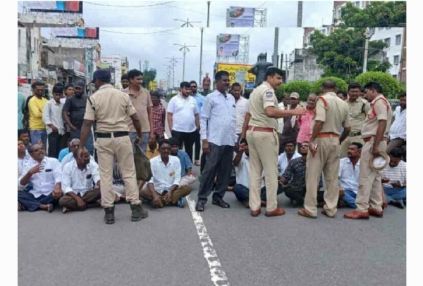 రైతుల ధర్నా