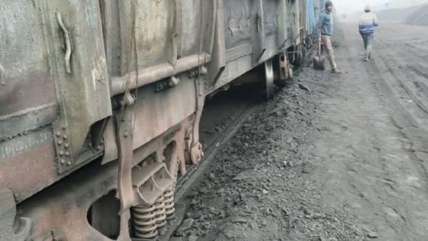 goods train derailed