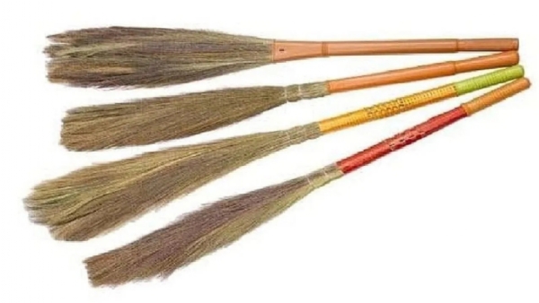 Which direction should broom be kept?.. Why is it considered wrong to kee