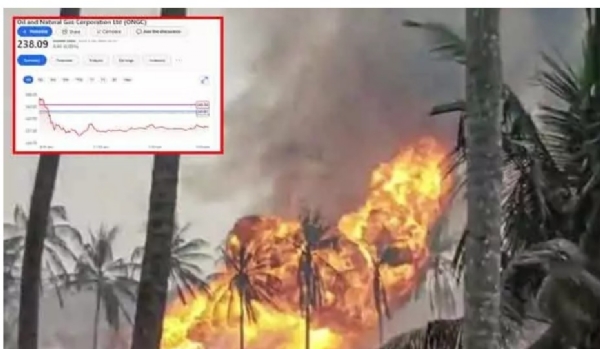 konaseema-gas-leak-effect-ongc-in-losses-stock-markets-511329