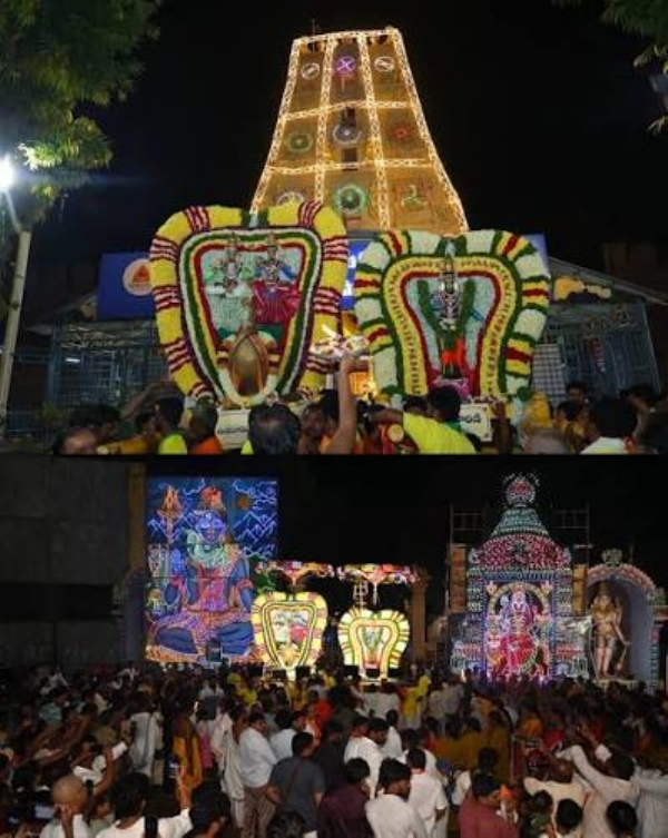 శ్రీశైలంలో బ్రహ్మచారిణి అలంకరణలో భ్రమరాంబాదేవి.. శ్రీశైలంలో బ్రహ్మచారిణి అలంకరణలో భ్రమరాంబాదేవి..