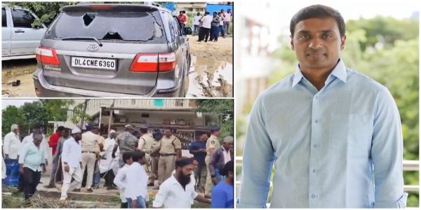 పుంగనూరులో టీడీపీ–వైసీపీ శ్రేణుల మధ్య ఘర్షణ.. ఎంపీ మిథున్రెడ్డి కాన్వాయ్పై దాడి