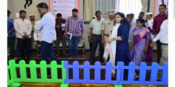 ఖేలో ఇండియా యూత్ గేమ్స్.. ఏర్పాట్లను పరిశీలించిన కలెక్టర్ ఇలా త్రిపాఠి