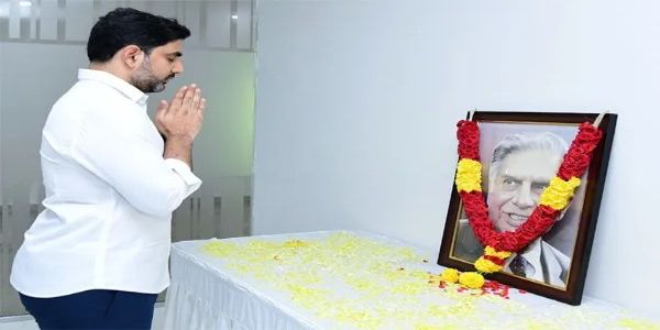 దివంగత పారిశ్రామికవేత్త రతన్ టాటా వర్థంతి.... మంత్రి నారా లోకేశ్ సంతాపం