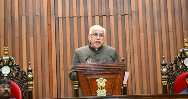 विधानमंडल का संयुक्त सत्र यहां राज्यपाल के अभिभाषण के साथ शुरू हुआ