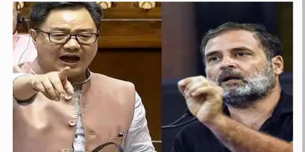 రాహుల్ గాంధీ దేశ భద్రతకు ప్రమాదకరం: కిరణ్ రిజిజు సంచలన వ్యాఖ్యలు