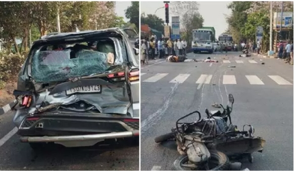 fatal-accident-in-gajuwaka-lorry-rams-into-parked-vehicle