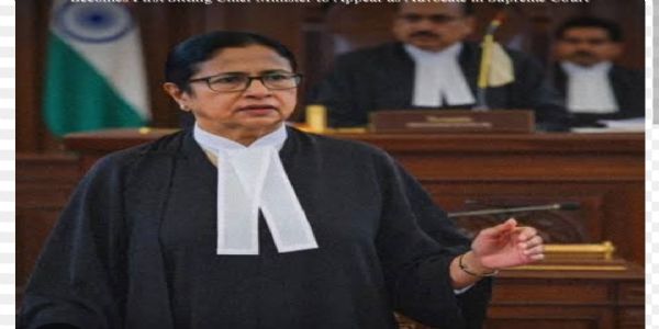 నల్ల కోటు ధరించి కలకత్తా హైకోర్టుకు మమతాబెనర్జి.!