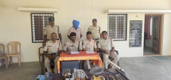 Police have arrested a person who was digging fo