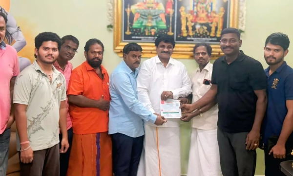 శ్రీకాళహస్తి చైర్మన్ కొట్టే సాయి ఉదారత.. తొలి జీతం విరాళం!