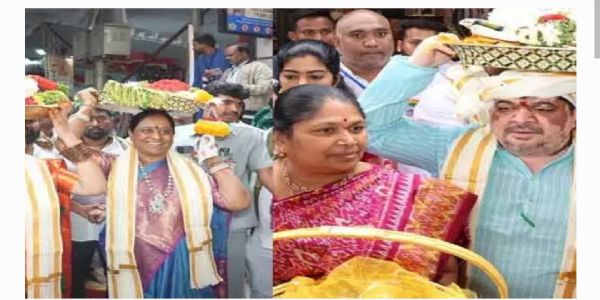 బల్కంపేట ఎల్లమ్మ అమ్మవారి కల్యాణ మహోత్సవం.. పట్టు వస్త్రాలు సమర్పించిన మంత్రులు