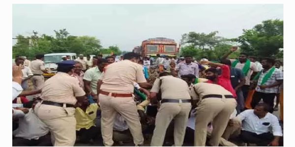 సూర్యాపేట జిల్లాలో రైతుల ఆందోళన