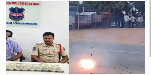 ఏసీబీకి చిక్కిన సీఐ, ఎస్సై.... స్థానికుల టపాసుల సంబరాలు