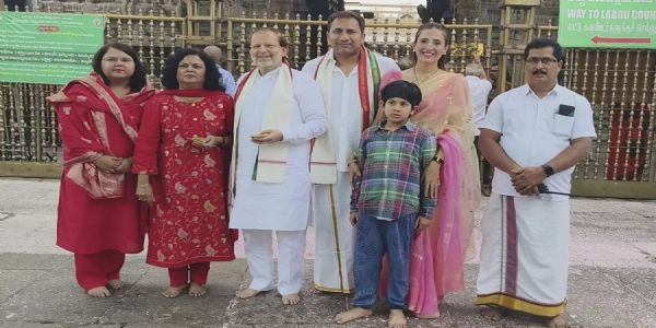 తిరుచానూరు పద్మావతి అమ్మవారిని దర్శించుకున్న హర్యానా మంత్రి అరవింద్ శర్మ!