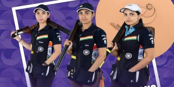 మహిళల స్కీట్ టీమ్కు కాంస్యం.. 8కి చేరిన భారత పతకాల సంఖ్య