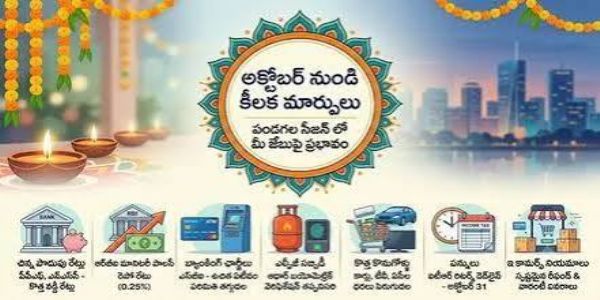 రేపటి నుంచే అక్టోబర్ కొత్త నిబంధనలు అమలు.. బ్యాంకింగ్, ఎల్పీజీ, యూపీఐ లావాదేవీలపై కీలక మార్పులు ఇవే!