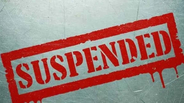 suspended